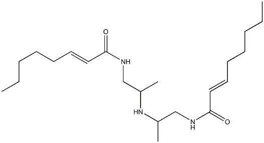 N,N'-[Iminobis(2-methyl-2,1-ethanediyl)]bis(2-octenamide) Struktur