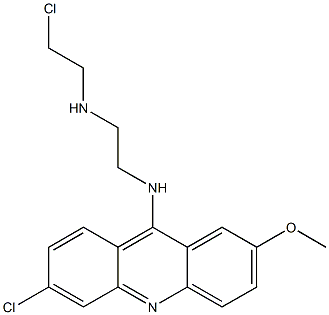 N-(6-Chloro-2-methoxy-9-acridinyl)-N'-(2-chloroethyl)-1,2-ethanediamine Struktur