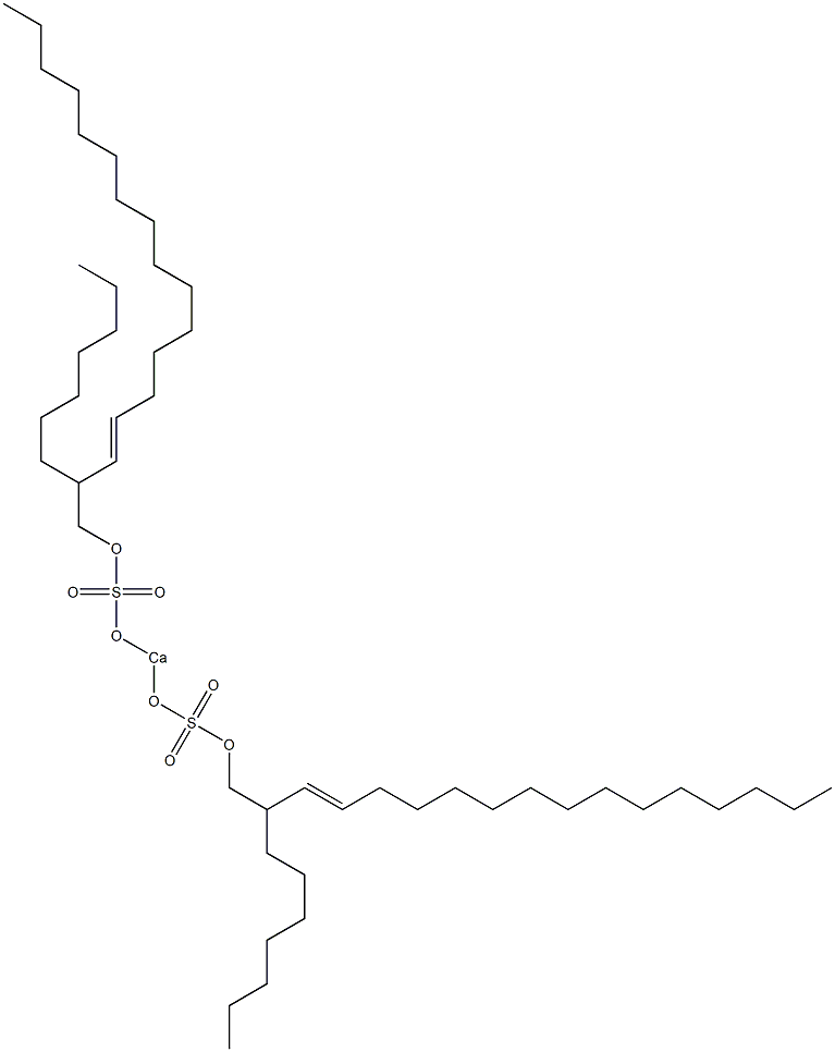 Bis(2-heptyl-3-heptadecenyloxysulfonyloxy)calcium Struktur