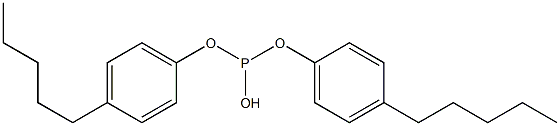 Phosphorous acid di(4-pentylphenyl) ester Struktur