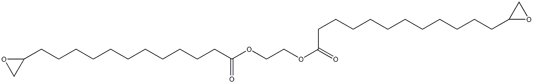 Bis(13,14-epoxymyristic acid)1,2-ethanediyl ester Struktur