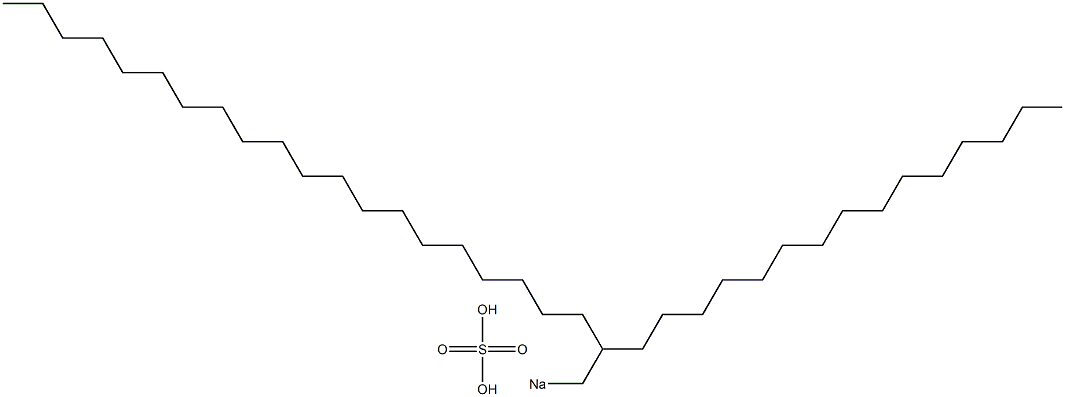 Sulfuric acid 2-pentadecyldocosyl=sodium salt Struktur