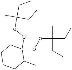 2-Methyl-1,1-bis(1-ethyl-1-methylpropylperoxy)cyclohexane Struktur