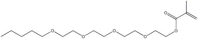 Methacrylic acid 2-[2-[2-(2-pentyloxyethoxy)ethoxy]ethoxy]ethyl ester Struktur