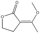 3-(1-Methoxyethylidene)dihydrofuran-2(3H)-one Struktur