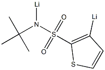 N-tert-Butyl-N-lithio-3-lithiothiophene-2-sulfonamide Struktur