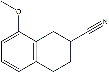 8-Methoxytetralin-2-carbonitrile Struktur