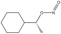 (+)-Nitrous acid (R)-1-cyclohexylethyl ester Struktur