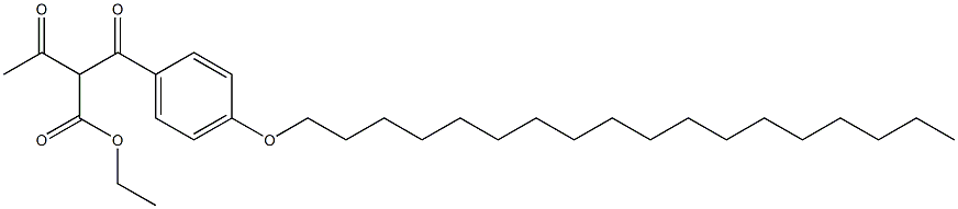 2-(p-Octadecyloxybenzoyl)-3-oxobutyric acid ethyl ester Struktur