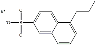 5-Propyl-2-naphthalenesulfonic acid potassium salt Struktur