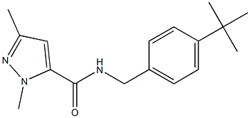 N-(4-tert-Butylbenzyl)-1,3-dimethyl-1H-pyrazole-5-carboxamide Struktur