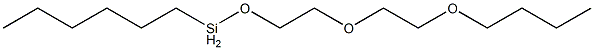 Hexyl[2-(2-butoxyethoxy)ethoxy]silane Struktur