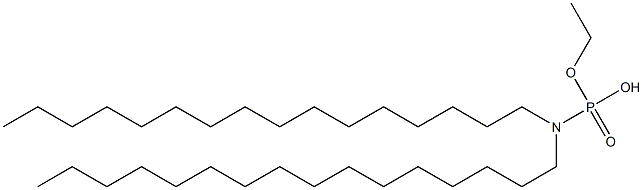 N,N-Dihexadecylamidophosphoric acid hydrogen ethyl ester Struktur