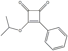 3-Phenyl-4-isopropoxy-3-cyclobutene-1,2-dione Struktur