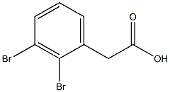 2,3-Dibromophenylacetic acid Struktur