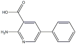 2-Amino-5-phenyl-3-pyridinecarboxylic acid Struktur