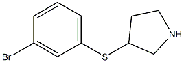 3-(3-Bromo-phenylsulfanyl)-pyrrolidine Struktur