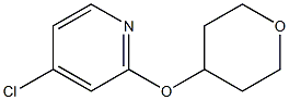 4-chloro-2-(tetrahydro-2H-pyran-4-yloxy)pyridine Struktur