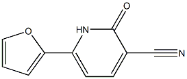 6-(2-Furyl)-2-oxo-1,2-dihydro-3-pyridinecarbonitrile Struktur