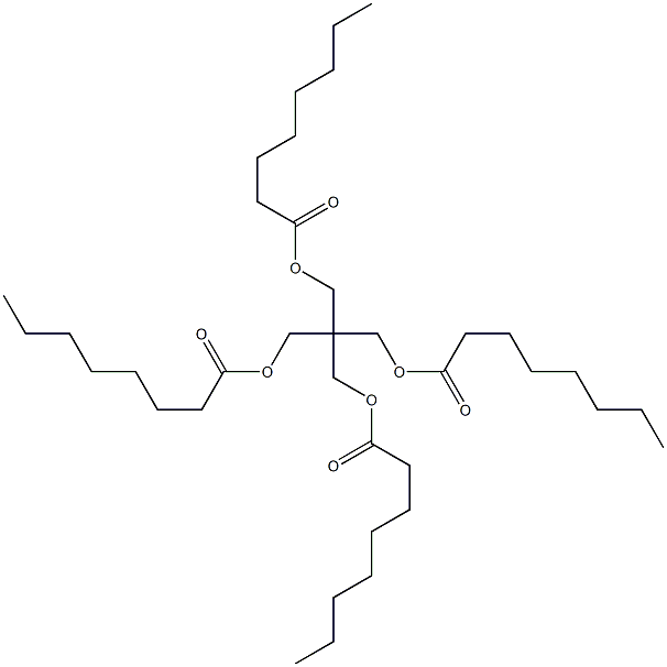 Pentaerythritol tetraoctanoate Struktur