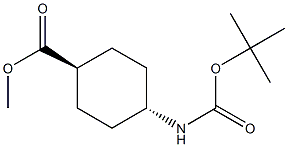 Trans-N-BOC-4-aminocyclohexanecarboxylic acid methyl ester Struktur