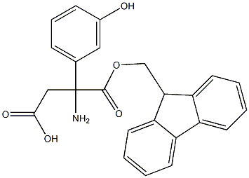 Fmoc-(RS)-3-Amino-3-(3-hydroxyphenyl)-propionic acid Struktur