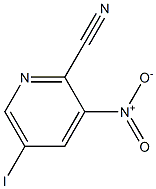 5-Iodo-3-nitro-pyridine-2-carbonitrile Struktur