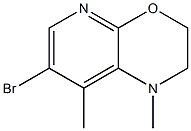 7-Bromo-1,8-dimethyl-2,3-dihydro-1H-pyrido[2,3-b][1,4]oxazine Struktur