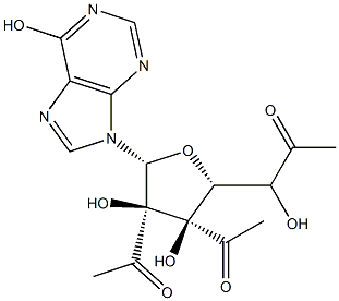 2',3',5'-triacetylinosine Struktur