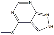 4-Methylsulfanyl-2H-pyrazolo[3,4-d]pyrimidine Struktur