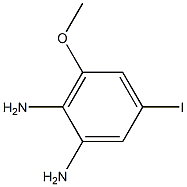 5-Iodo-3-methoxy-benzene-1,2-diamine Struktur