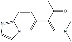 (Z)-4-(二甲氨基)-3-(咪唑[1,2-A]吡啶-6-基)3-丁烯-2-酮, , 結(jié)構(gòu)式