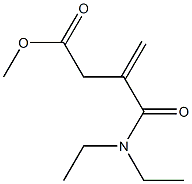 3-Butenoic acid, 3-diethylaminocarbonyl-, methyl ester Struktur