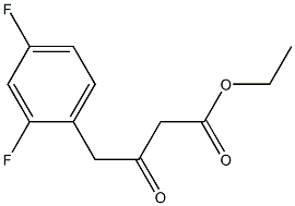 2,4-DIFLUOROPHENYACETYL ETHYL ACETATE Struktur