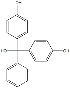 bis(4-hydroxyphenyl)-phenylmethanol Struktur