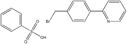 2-(4-BROMOMETHYLPHENYL)PYRIDINEBENZENESULFONATE Struktur