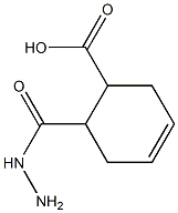 6-(hydrazinocarbonyl)cyclohex-3-ene-1-carboxylic acid Struktur