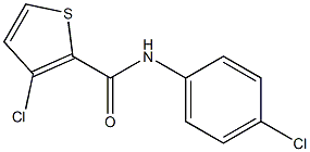 N2-(4-chlorophenyl)-3-chlorothiophene-2-carboxamide Struktur