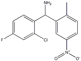 (2-chloro-4-fluorophenyl)(2-methyl-5-nitrophenyl)methanamine Struktur