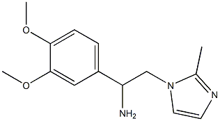 1-(3,4-dimethoxyphenyl)-2-(2-methyl-1H-imidazol-1-yl)ethanamine Struktur