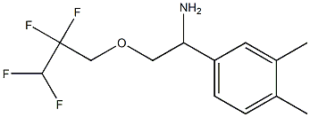 1-(3,4-dimethylphenyl)-2-(2,2,3,3-tetrafluoropropoxy)ethan-1-amine Struktur