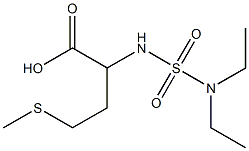 2-[(diethylsulfamoyl)amino]-4-(methylsulfanyl)butanoic acid Struktur