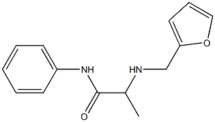 2-[(furan-2-ylmethyl)amino]-N-phenylpropanamide Struktur