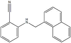 2-[(naphthalen-1-ylmethyl)amino]benzonitrile Struktur