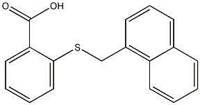 2-[(naphthalen-1-ylmethyl)sulfanyl]benzoic acid Struktur