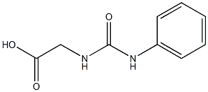 2-[(phenylcarbamoyl)amino]acetic acid Struktur