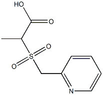 2-[(pyridin-2-ylmethyl)sulfonyl]propanoic acid Struktur