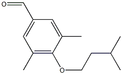 3,5-dimethyl-4-(3-methylbutoxy)benzaldehyde Struktur