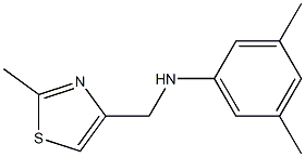 3,5-dimethyl-N-[(2-methyl-1,3-thiazol-4-yl)methyl]aniline Struktur