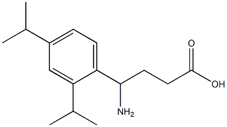 4-amino-4-[2,4-bis(propan-2-yl)phenyl]butanoic acid Struktur